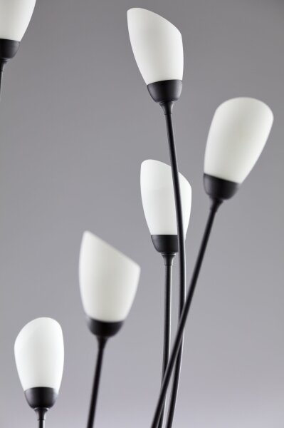 Jupiter 2058 - Stojacia lampa GLORIOSA 9xG9/14W/230V čierna