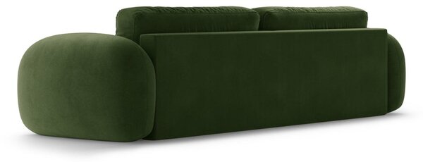 Zelená zamatová rozkladacia/s úložným priestorom pohovka 262 cm Tonale – Cosmopolitan Design