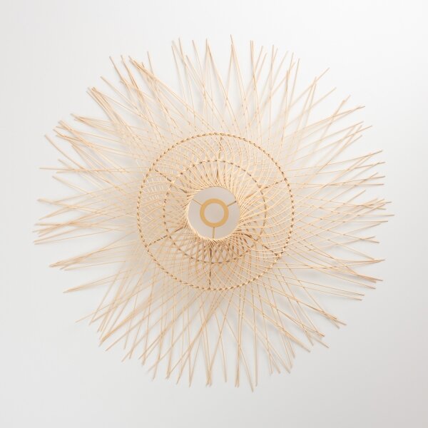 Brilagi - Závesný LED luster na lane CERIA BOHO 1xE27/40W/230V, priemer 70 cm, bambus