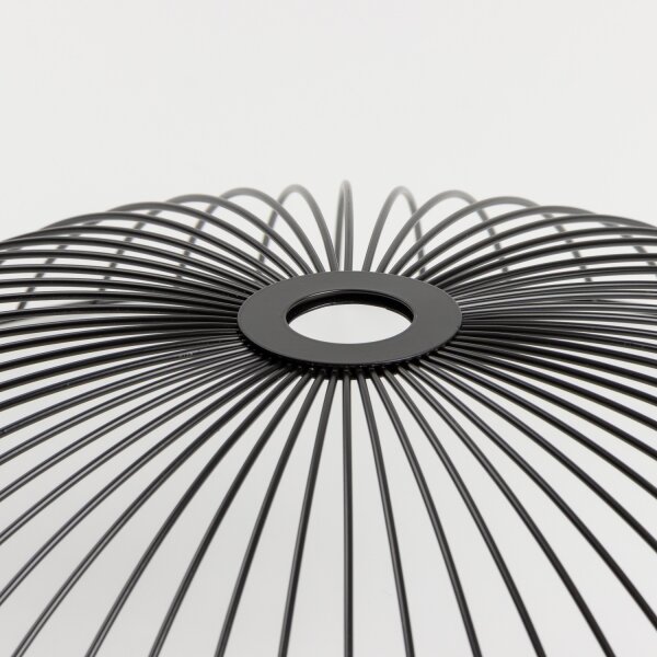 Brilagi - LED Prisadený luster CERIA WIRE 1xE27/40W/230V pr. 60 cm čierna/dub