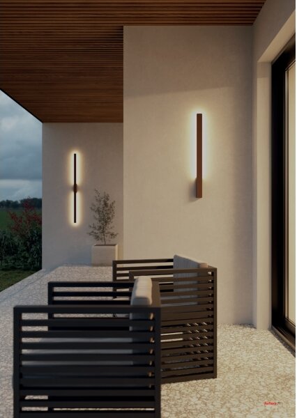 Redo 90871 - LED vonkajšie nástenné svietidlo REFLEXA LED/6W/230V IP54 hnedá