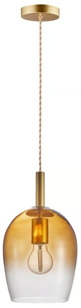 Nordlux - Luster na lane UMA 1xE27/40W/230V pr. 18 cm hnedá/dymová