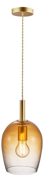Nordlux - Luster na lane UMA 1xE27/40W/230V pr. 18 cm hnedá/dymová