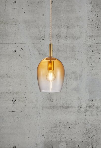 Nordlux - Luster na lane UMA 1xE27/40W/230V pr. 18 cm hnedá/dymová