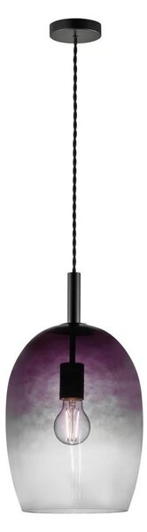 Nordlux - Závesný luster UMA 1xE27/40W/230V pr. 23 cm čierna/dymová