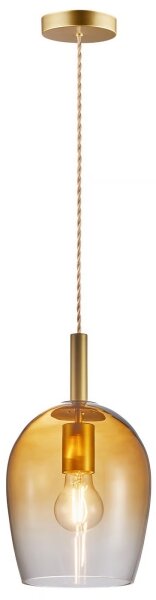 Nordlux - Luster na lane UMA 1xE27/40W/230V pr. 18 cm hnedá/dymová