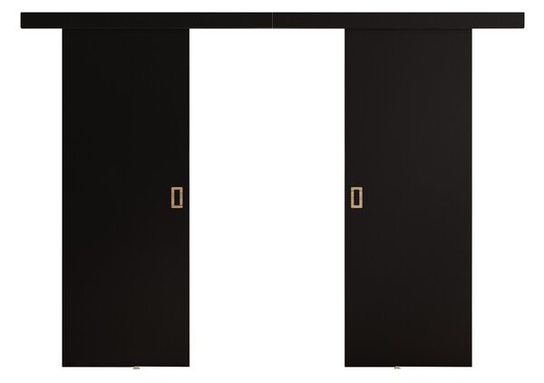 KF Dvojkrídlové posuvné dvere Malibu DUO 120/140/160 - čierna Rozmer: 120, Automatické zatváranie: Nie