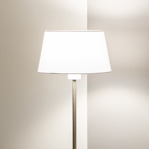Brilagi - LED stojacia lampa CERIA 1xE27/40W/230V pr. 25 cm biela/matný chróm