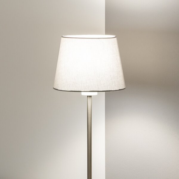 Brilagi - LED stojacia lampa CERIA 1xE27/40W/230V priemer 20,5 cm sivá/matný chróm