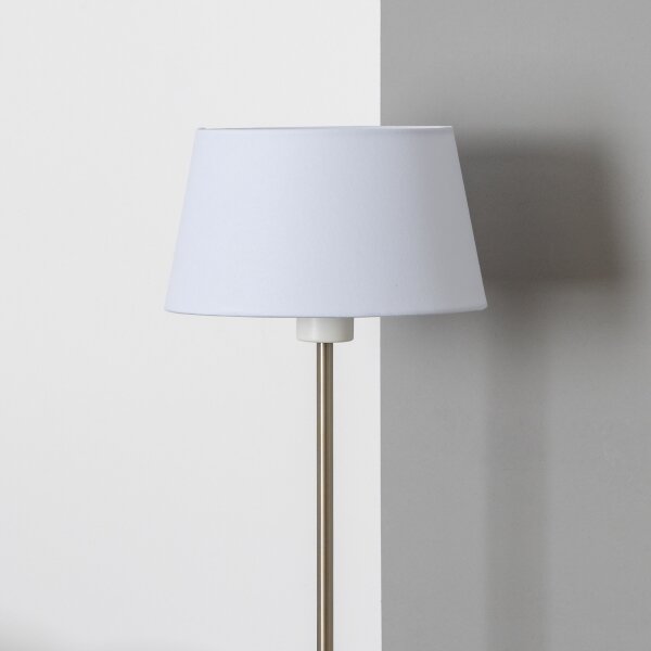 Brilagi - LED stojacia lampa CERIA 1xE27/40W/230V pr. 25 cm biela/matný chróm