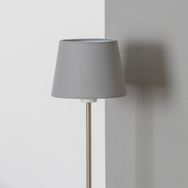 Brilagi - LED stojacia lampa CERIA 1xE27/40W/230V priemer 20,5 cm sivá/matný chróm