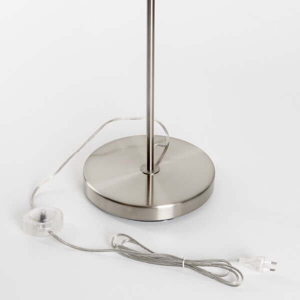 Brilagi - LED Stojacia lampa CERIA 1xE27/40W/230V pr. 30 cm čierna/matný chróm