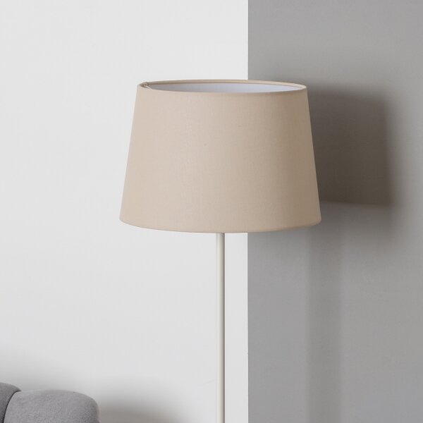 Brilagi - LED Stojacia lampa CERIA 1xE27/40W/230V priemer 30 cm béžová/biela