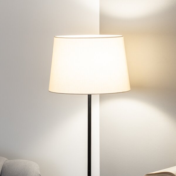 Brilagi - LED stojacia lampa CERIA 1xE27/40W/230V pr. 30 cm béžová/čierna