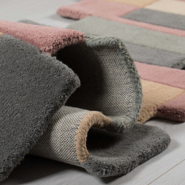 Vlnený koberec Flair Rugs Collage Earthy, 60 x 230 cm