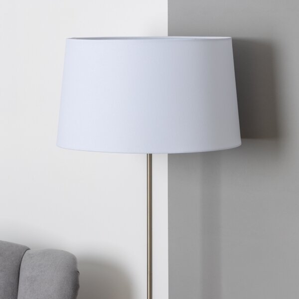 Brilagi - LED stojacia lampa CERIA 1xE27/40W/230V pr. 45 cm biela/matný chróm