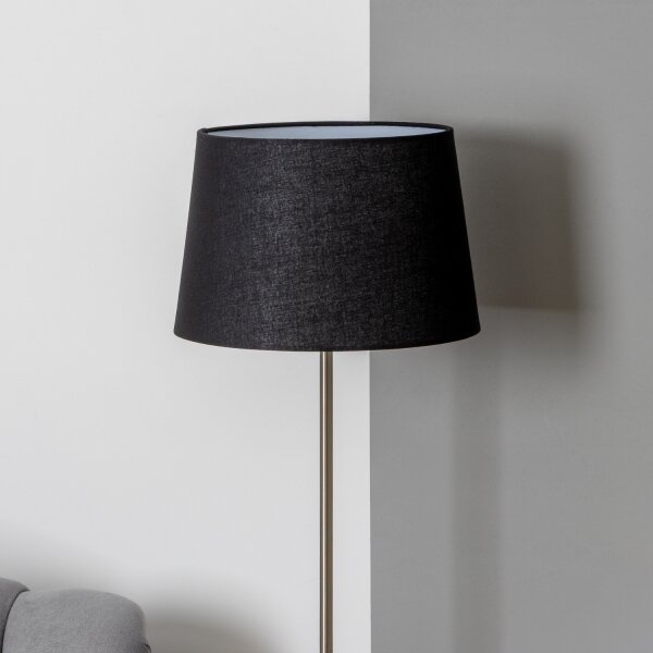 Brilagi - LED Stojacia lampa CERIA 1xE27/40W/230V pr. 30 cm čierna/matný chróm