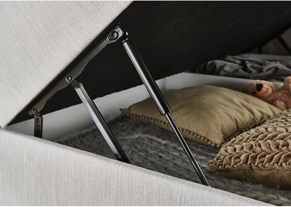 Svetlosivá boxspring posteľ s úložným priestorom 160x200 cm Catania - Meise Möbel