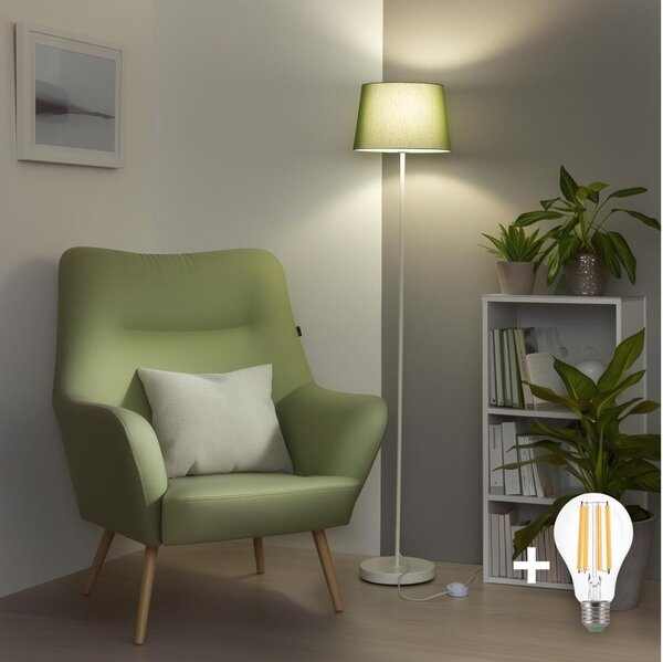 Brilagi - LED stojacia lampa CERIA 1xE27/40W/230V pr. 30 cm zelená/biela