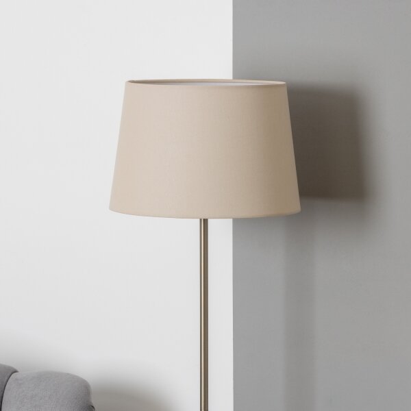 Brilagi - LED stojacia lampa CERIA 1xE27/40W/230V priemer 30 cm béžová/matný chróm