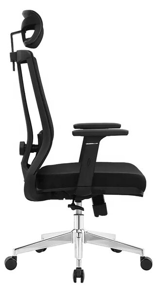 Kancelárska ergonomická stolička Neoseat SABRINA — čierna, nosnosť 150 kg