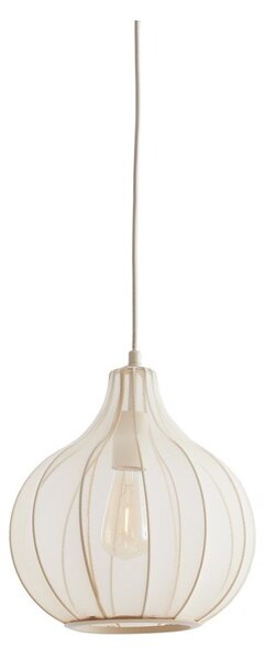 Béžové závesné svietidlo s textilným tienidlom ø 29 cm Elati – Light & Living