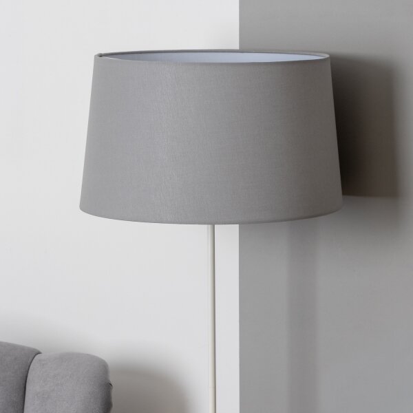 Brilagi - LED stojacia lampa CERIA 1xE27/40W/230V pr. 45 cm šedá/biela