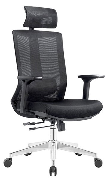 Kancelárska ergonomická stolička Neoseat SABRINA — čierna, nosnosť 150 kg