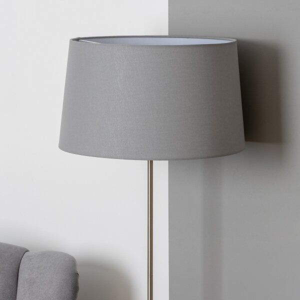 Brilagi - LED stojacia lampa CERIA 1xE27/40W/230V priemer 45 cm šedá/matný chróm