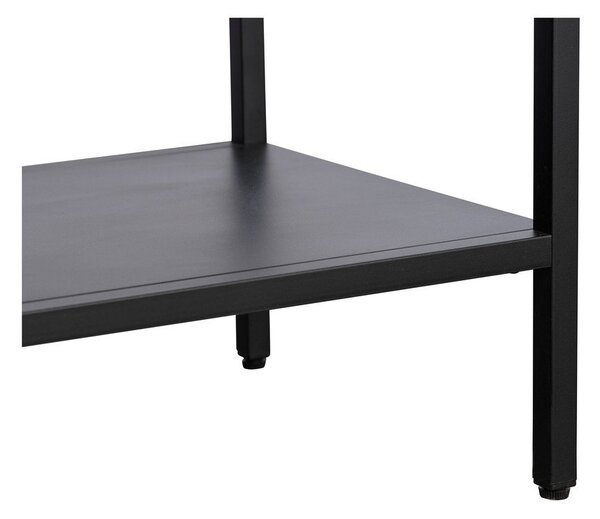 Čierna kovová vitrína 90x160 cm Carmel – Unique Furniture