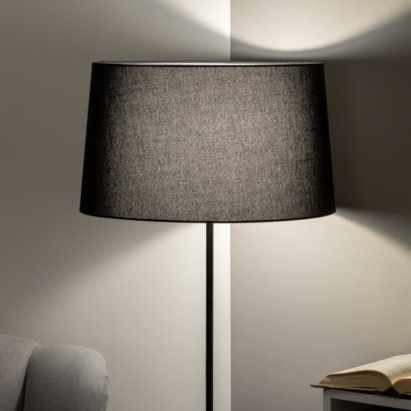 Brilagi - LED stojacia lampa CERIA 1xE27/40W/230V pr. 45 cm čierna