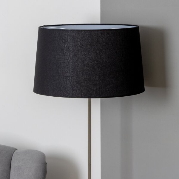Brilagi - LED stojacia lampa CERIA 1xE27/40W/230V pr. 45 cm čierna/matný chróm
