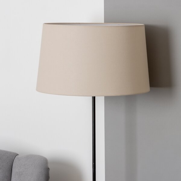 Brilagi - LED stojacia lampa CERIA 1xE27/40W/230V pr. 45 cm béžová/čierna