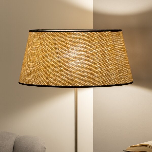 Brilagi - LED stojaca lampa CERIA 1xE27/40W/230V pr. 50 cm béžová/matný chróm
