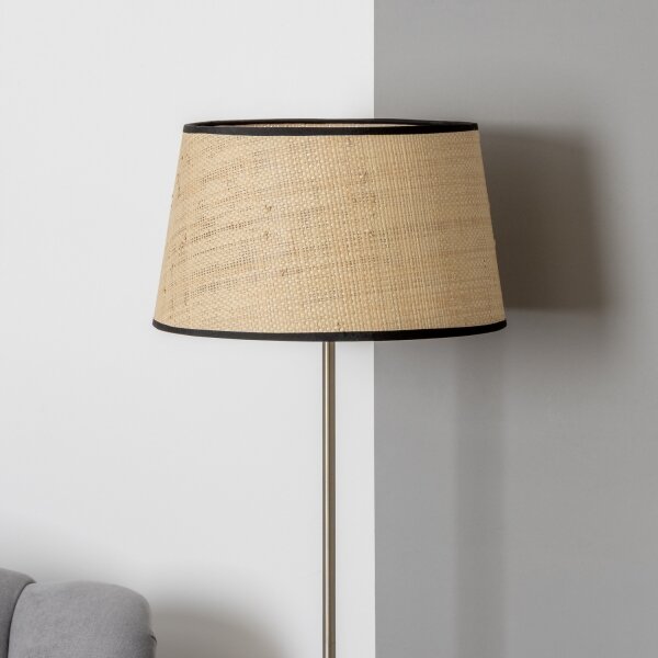 Brilagi - LED stojacia lampa CERIA 1xE27/40W/230V pr. 35 cm béžová/matný chróm