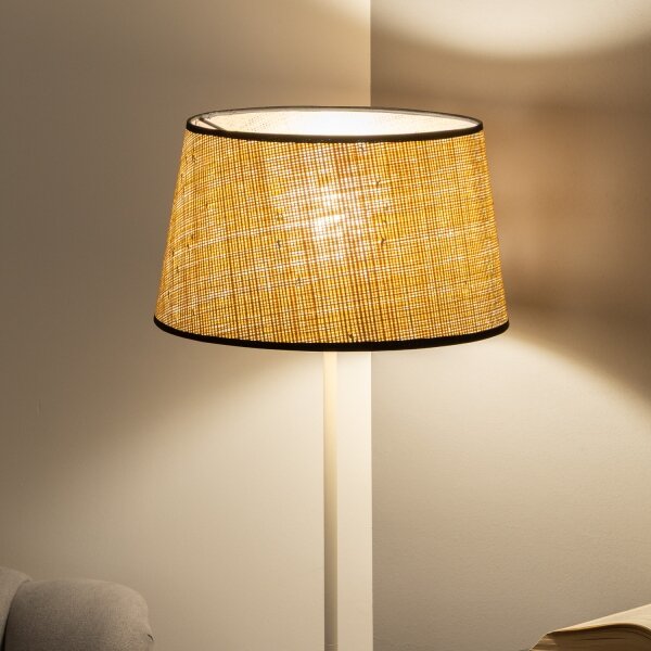 Brilagi - LED stojacia lampa CERIA 1xE27/40W/230V pr. 35 cm béžová/biela