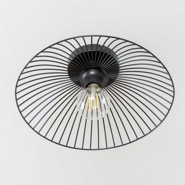 Brilagi - LED prisadený luster CERIA WIRE 1xE27/40W/230V pr. 26 cm čierny