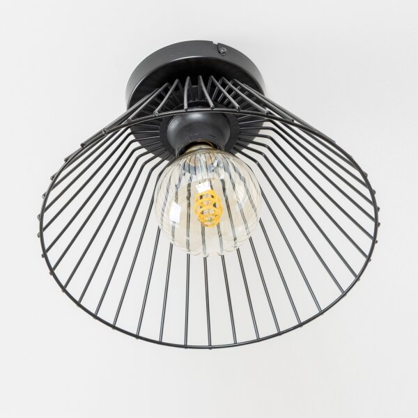 Brilagi - LED prisadený luster CERIA WIRE 1xE27/40W/230V pr. 21 cm čierny