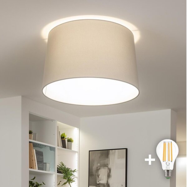 Brilagi - LED Prisadený luster CERIA 1xE27/40W/230V pr. 45 cm šedá