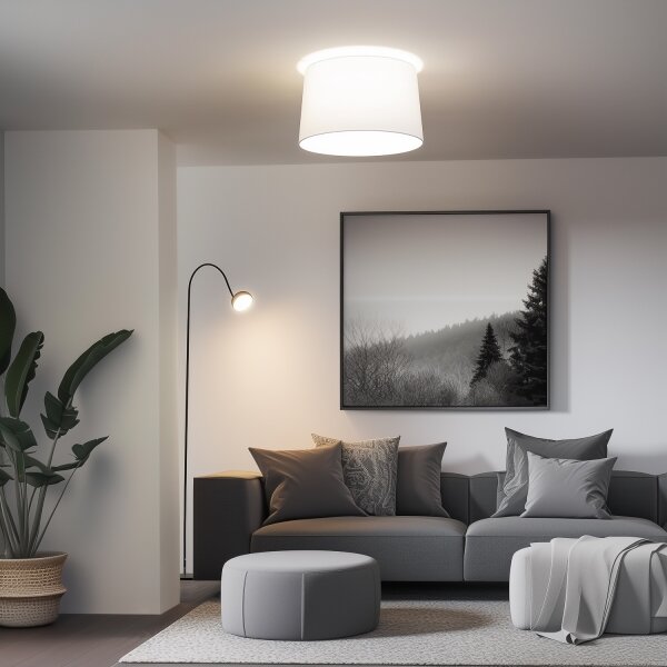 Brilagi - LED prisadený luster CERIA 1xE27/40W/230V pr. 45 cm biely