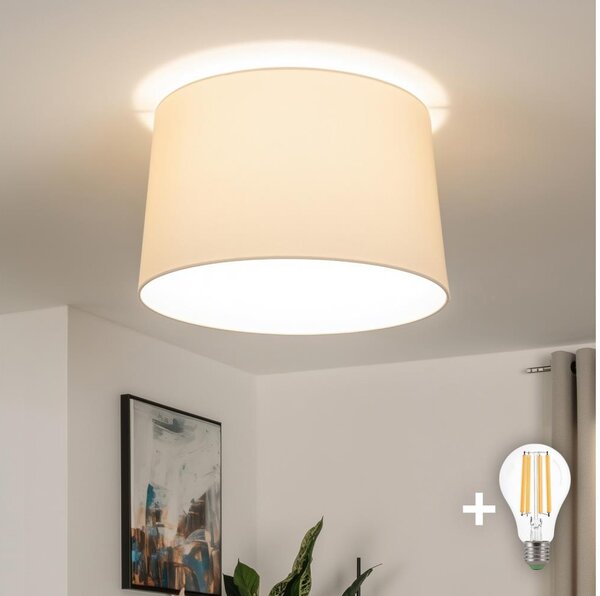 Brilagi - LED prisadený luster CERIA 1xE27/40W/230V pr. 45 cm béžová