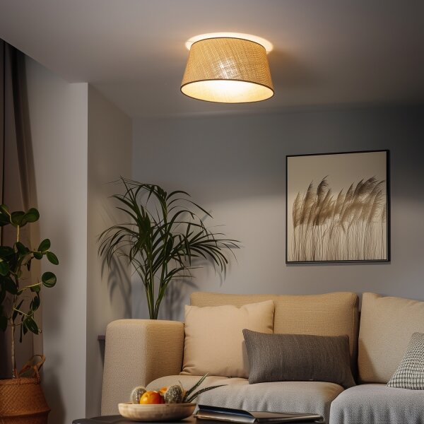 Brilagi - LED prisadený luster CERIA 1xE27/40W/230V pr. 50 cm béžový