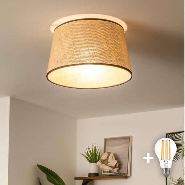 Brilagi - LED prisadený luster CERIA 1xE27/40W/230V pr. 35 cm béžová