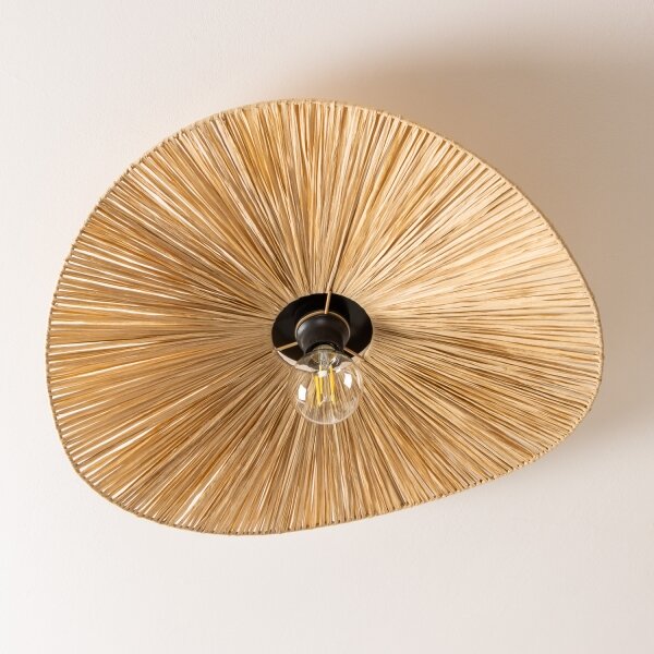 Brilagi - LED prisadený luster CERIA BOHO 1xE27/40W/230V, priemer 60 cm, rafia