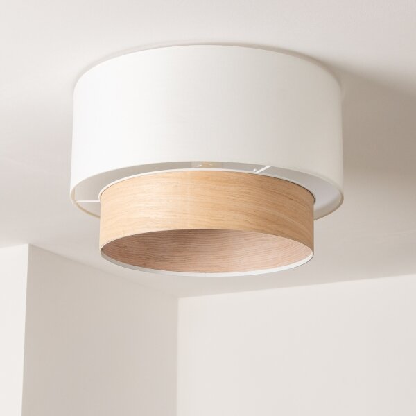 Brilagi - LED prisadený luster CERIA 1xE27/40W/230V pr. 50 cm biela/bežová