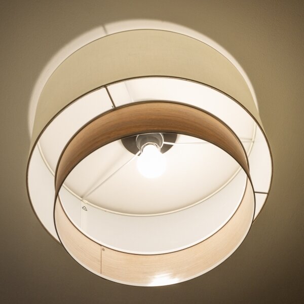 Brilagi - LED prisadený luster CERIA 1xE27/40W/230V pr. 50 cm biela/bežová