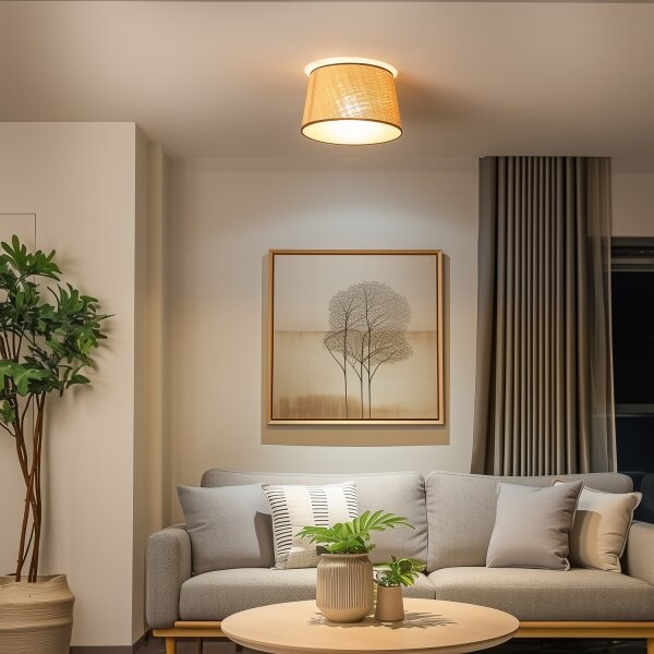 Brilagi - LED prisadený luster CERIA 1xE27/40W/230V pr. 35 cm béžová