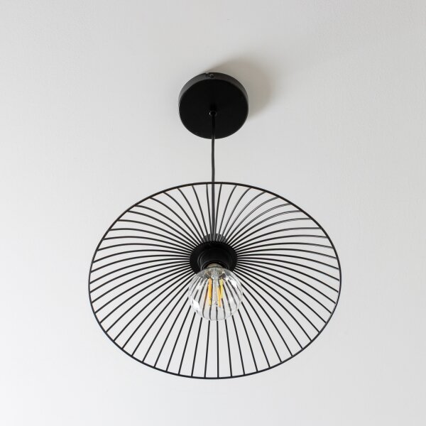 Brilagi - LED luster na lanku CERIA WIRE 1xE27/40W/230V pr. 26 cm čierna