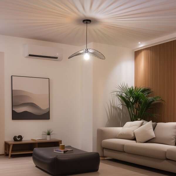 Brilagi - LED luster na lanku CERIA WIRE 1xE27/40W/230V 40x56 cm čierna