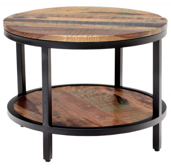 Okrúhly konferenčný stolík Retro 60x45x60 recyklované mango